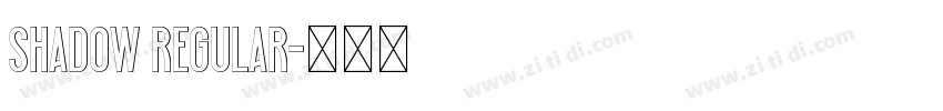 Shadow Regular字体转换